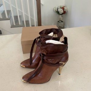 Georgina Goodman Brown/Gold Boots. 40.5 EU